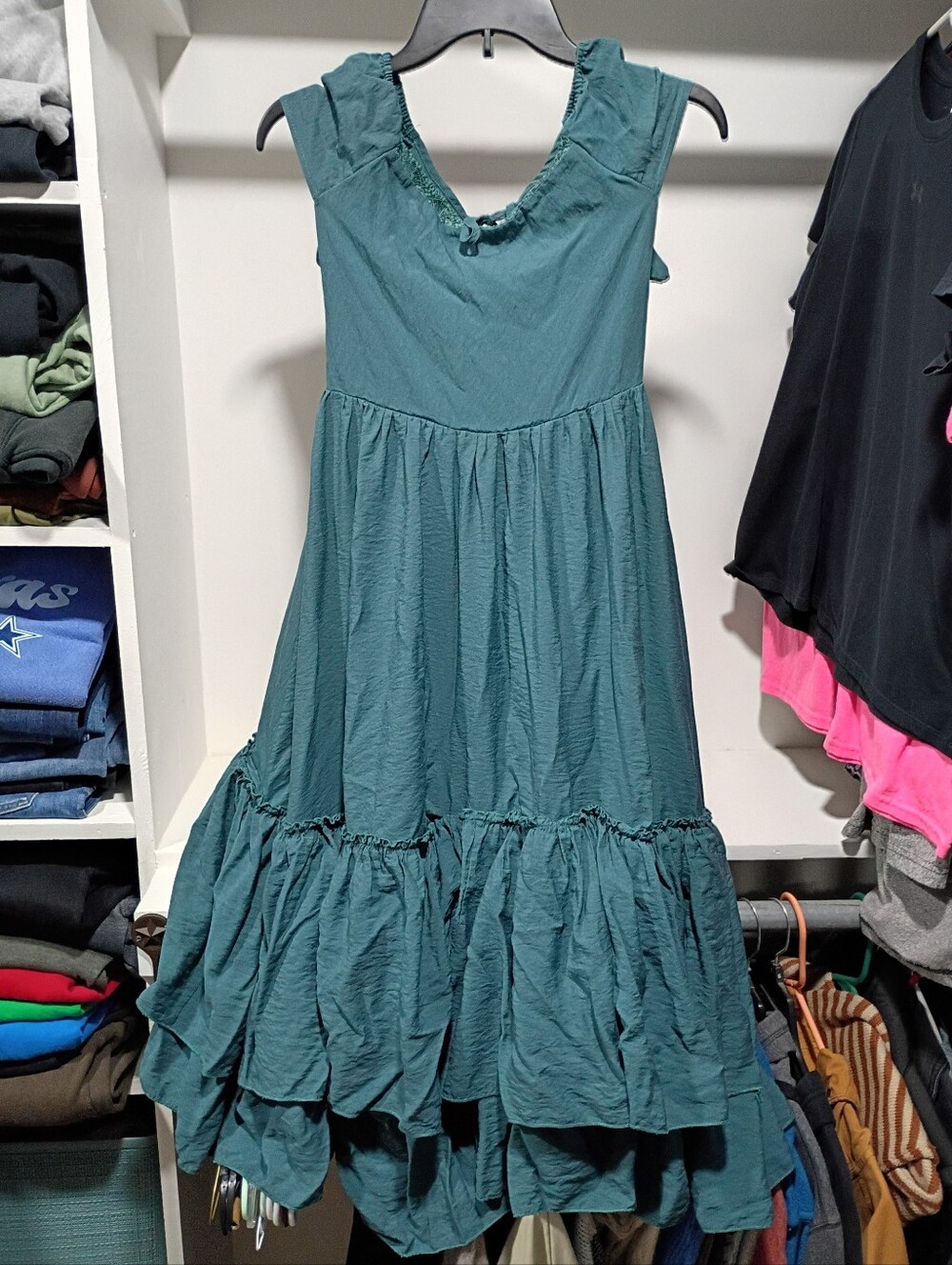 Joyfolie Mia Joy Teal Girls Ruffle Dress